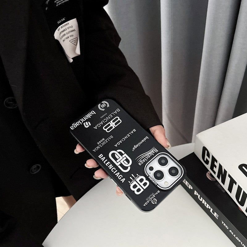 قاب آیفون BB مشکی و نقره ای