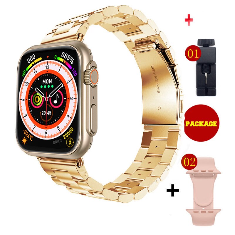 NOWY Ultra Watch Męski inteligentny zegarek Seria 8 Smartwatch z dostępem do drzwi NFC dla Androida Apple Phone Watch Bands