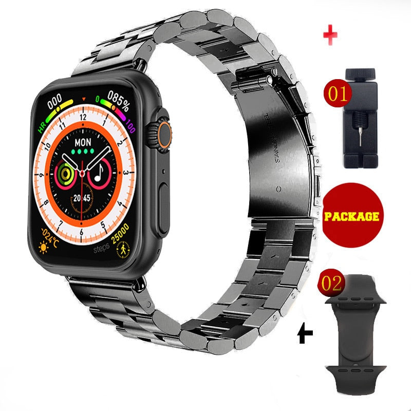 NOWY Ultra Watch Męski inteligentny zegarek Seria 8 Smartwatch z dostępem do drzwi NFC dla Androida Apple Phone Watch Bands