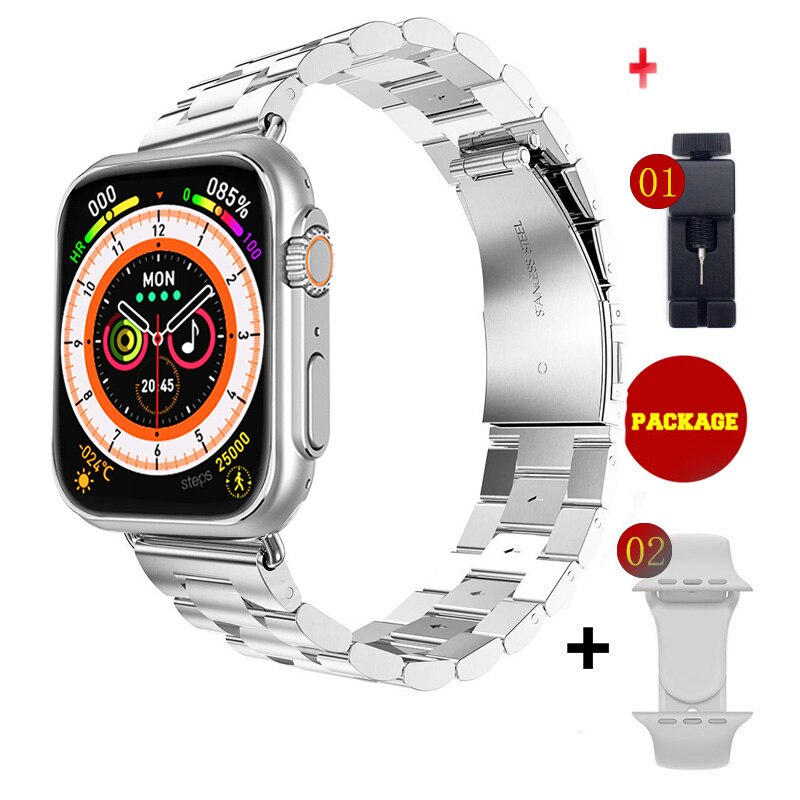 NOWY Ultra Watch Męski inteligentny zegarek Seria 8 Smartwatch z dostępem do drzwi NFC dla Androida Apple Phone Watch Bands