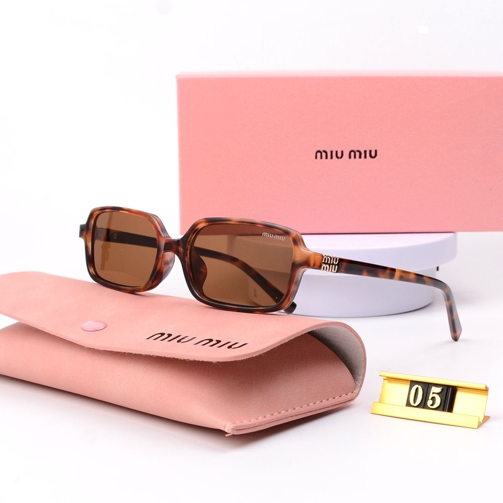 Leopardtryck fyrkantig ram Retro glasögon och solglasögon