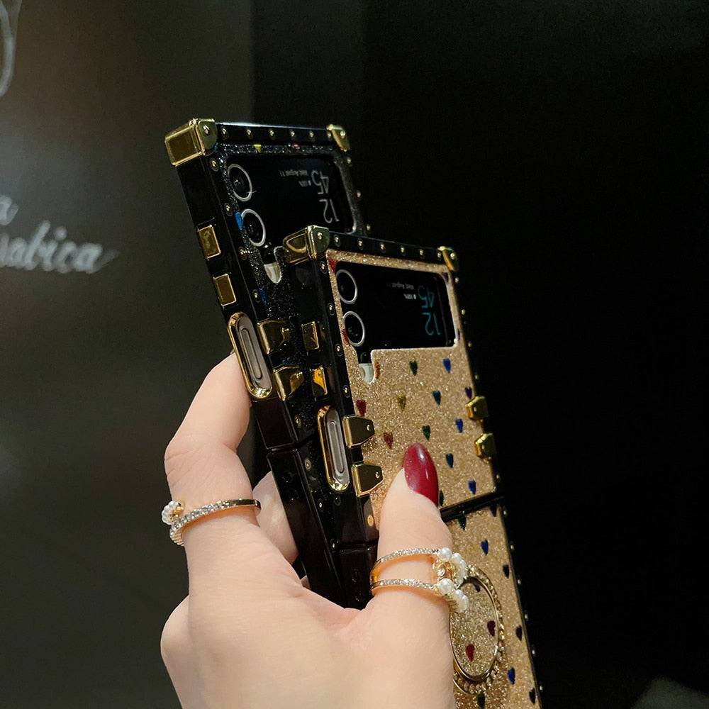 Квадратный чехол для Samsung Galaxy Z Flip6/5/4/3 5G «Кольцо поклонения»