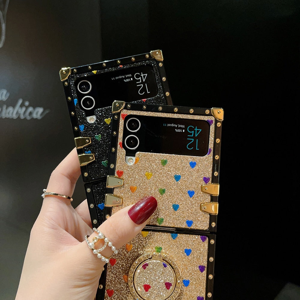 Квадратный чехол для Samsung Galaxy Z Flip6/5/4/3 5G «Кольцо поклонения»