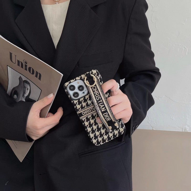 قاب آیفون سی دی Houndstooth مچ بند