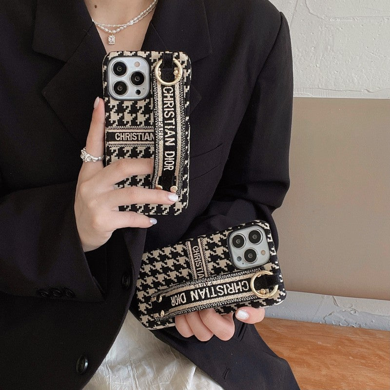 قاب آیفون سی دی Houndstooth مچ بند