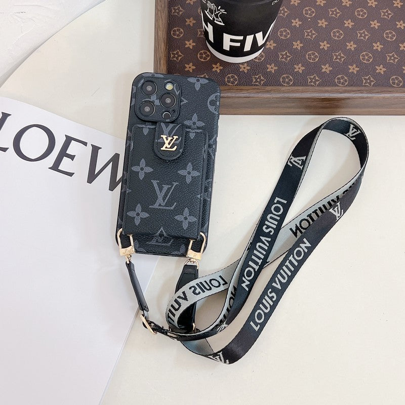 Lou Card Bag Crossbody Color Chain Pouzdro na iPhone