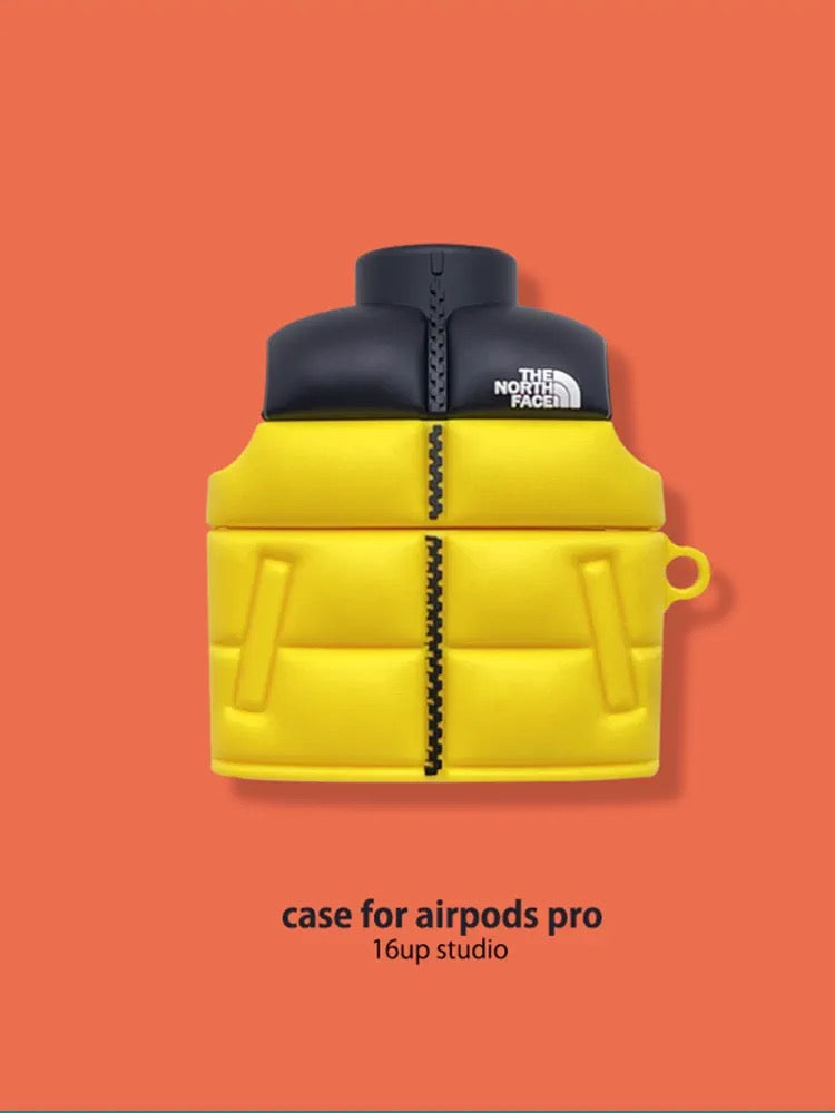 Чехол для Airpods в стиле пуховой куртки TNF