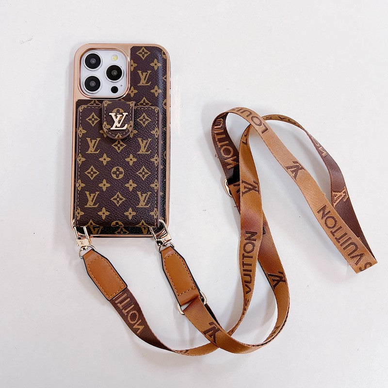 Lou Gold Cover Crossbody pouzdro na iPhone