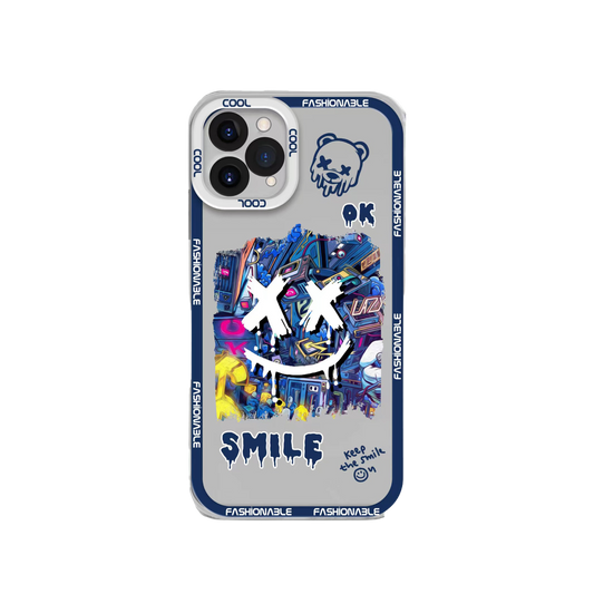 قاب آیفون Smile X Bear آبی