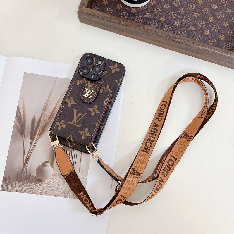 Lou Card Bag Crossbody Color Chain Pouzdro na iPhone