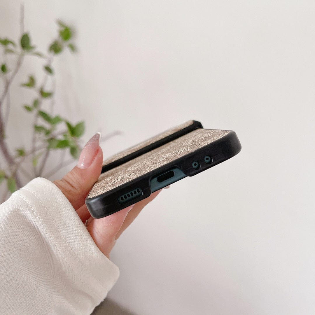 Capa de telefone Samsung Coach Z Flip/Z Fold com alça de dedo