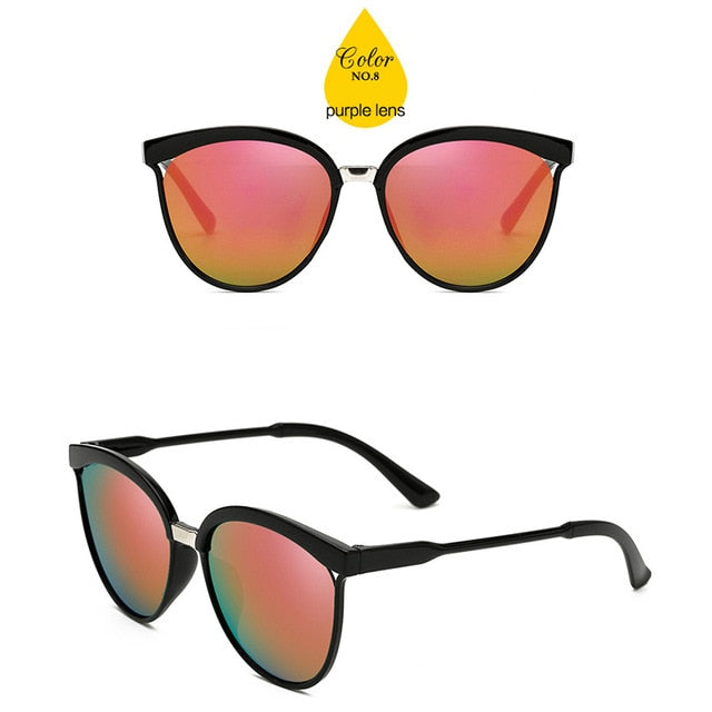 LeonLion Candies Značka Designér Sluneční brýle Cat Eye Dámské Luxusní Plastové Sluneční Brýle Klasické Retro Outdoor Oculos De Sol Gafas