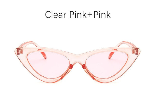 kočičí oko stínidlo pro ženy módní sluneční brýle značky dámské vintage retro trojúhelníkové brýle oculos dámské sluneční brýle Sexy