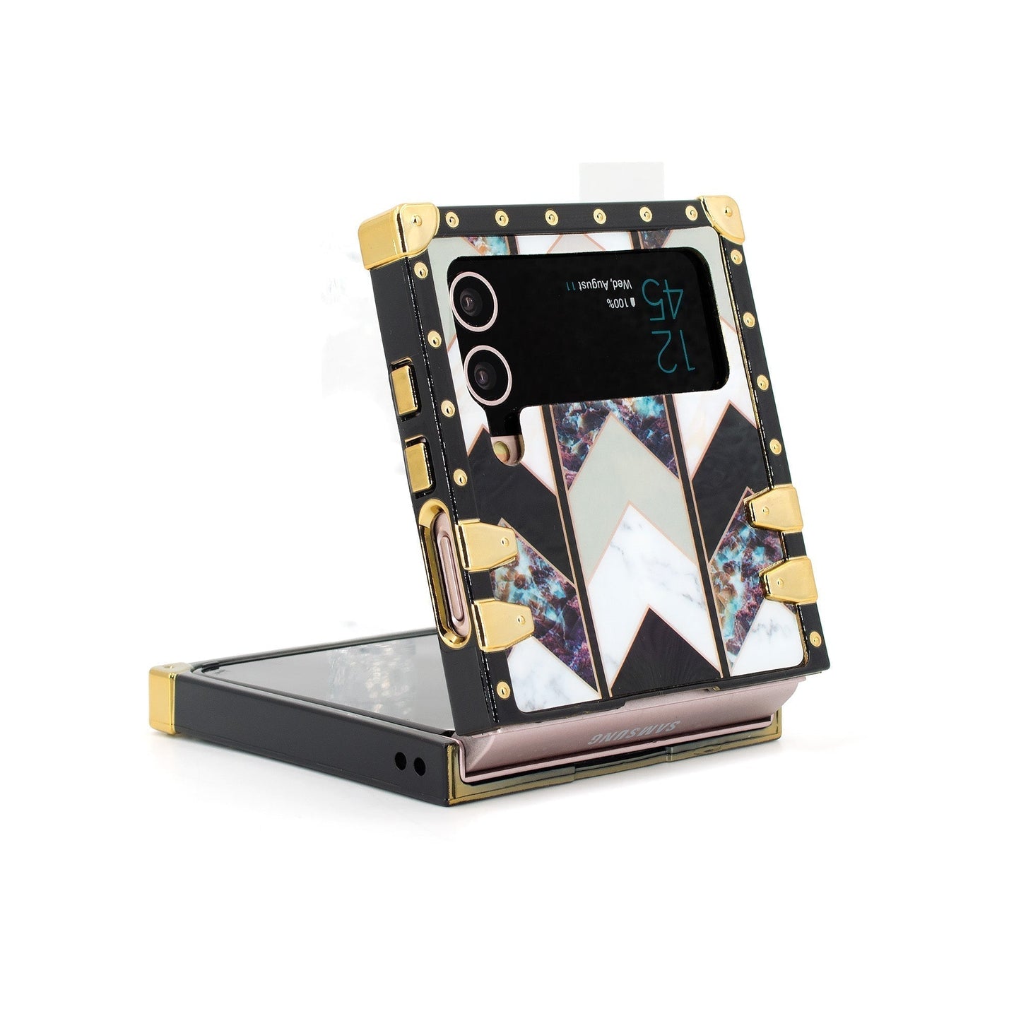 Квадратный чехол для Samsung Galaxy Z Flip6/5/4/3 5G "Хлорит"