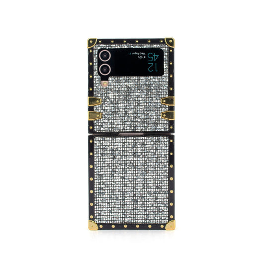 Kwadratowe etui Samsung Galaxy Z Flip6/5/4/3 5G „Perła Tahitian”